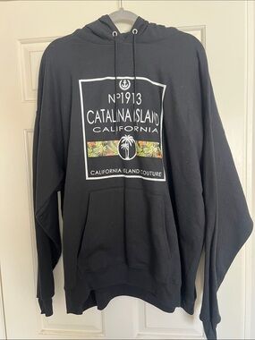 Brand New Catalina Island Black Hoodie Sweatshirt